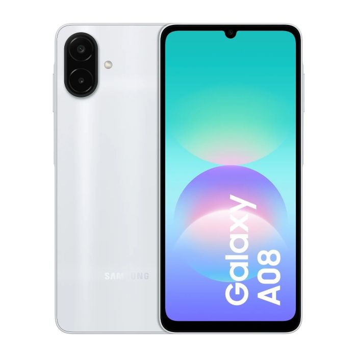 Смартфон Samsung Galaxy A08 (A085) 6.7" 4/128ГБ, 2SIM, 6000мА•год, сріблястий