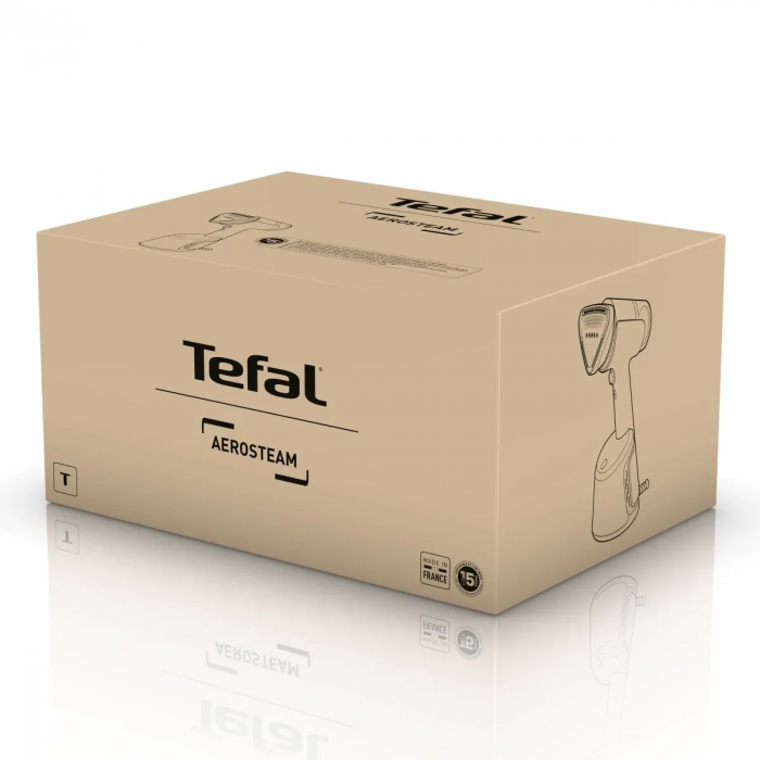 Відпарювач Tefal компактний AeroSteam, 1400Вт, 100мл, постійна пара - 20гр, чорно-зелений