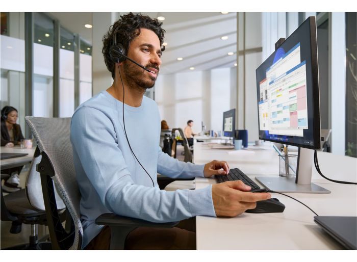 Гарнітура комп'ютерна стерео On-ear HP Poly Mission 425, USB-A, USB-C, Uni-mic, AI noise cancelling, Cертифікати Teams, Zoom, Google Meet, чорний