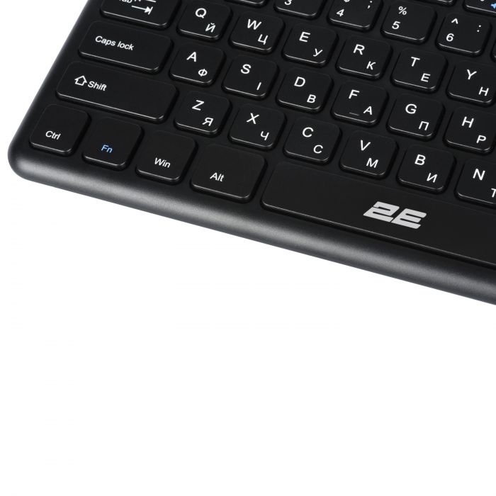 Клавіатура ножнична 2E KT100 78key, WL, EN/UK, чорний