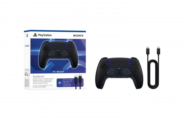 Геймпад PlayStation 5 Dualsense BT, Midnight Black (USB-C кабель)