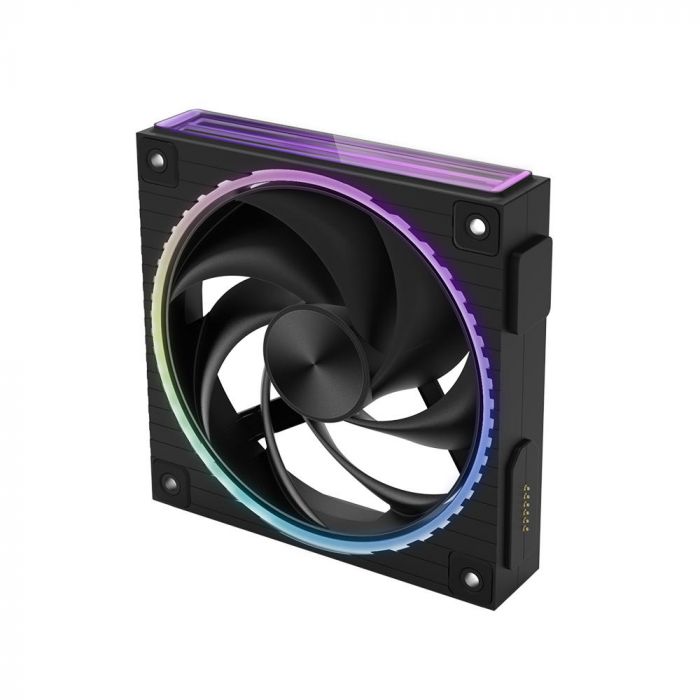 Корпусний вентилятор Zalman ZM-DF120  ARGB,  120мм, 800-2300rpm, 4pin, PWM, 3pin+5VARGB, 34,5dBa, POGO pin, Magnetic,  чорний