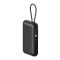 Акумулятор портативний літій-іонний Power Bank Belkin 10000мА·год, 45Вт, з інтегрованим кабелем USB-C, чорний