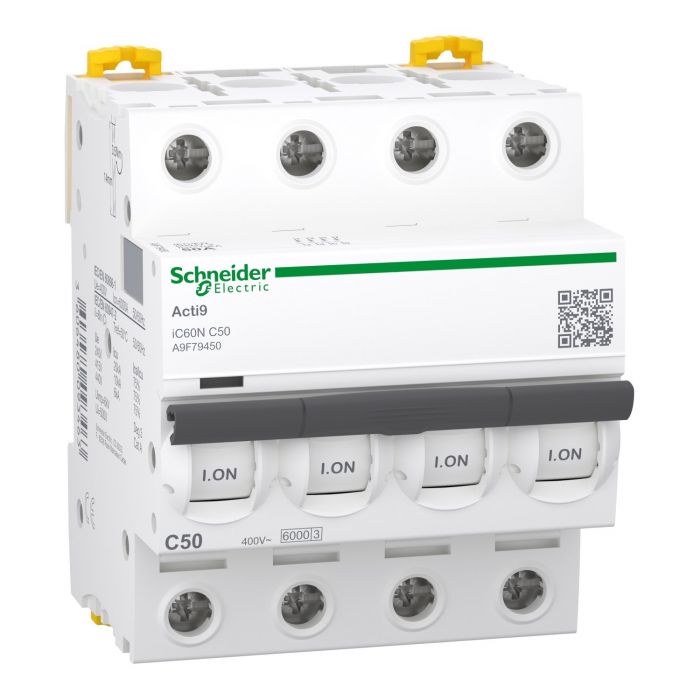 Автоматичний вимикач Schneider Electric, IC60N 4P C 50A (6kA)