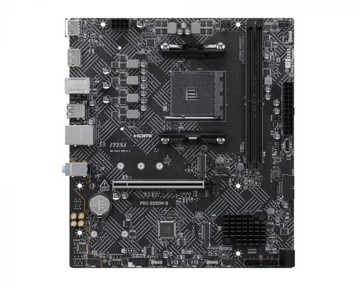 Материнcька плата MSI PRO B550M-B sAM4 B550 2xDDR4 HDMI DP mATX