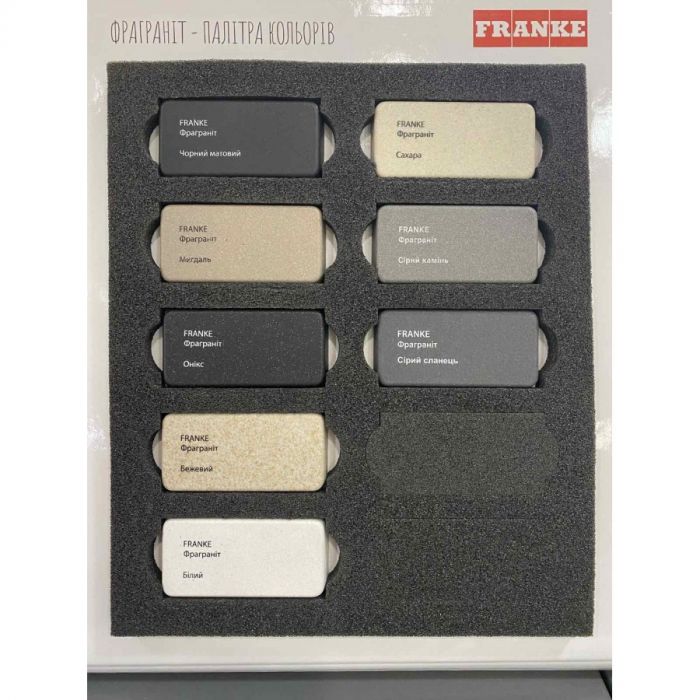 Мийка кухонна Franke Maris, фраграніт, прямокутник, без крила, 410х510х200мм, чаша - 1, врізна, MRG 610-37 TL, чорний матовий
