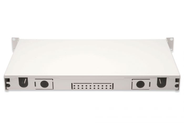Оптична панель DIGITUS 19' 1U, 12xLC duplex, incl, Splice Cass, OM3 Color Pigtails, Adapter