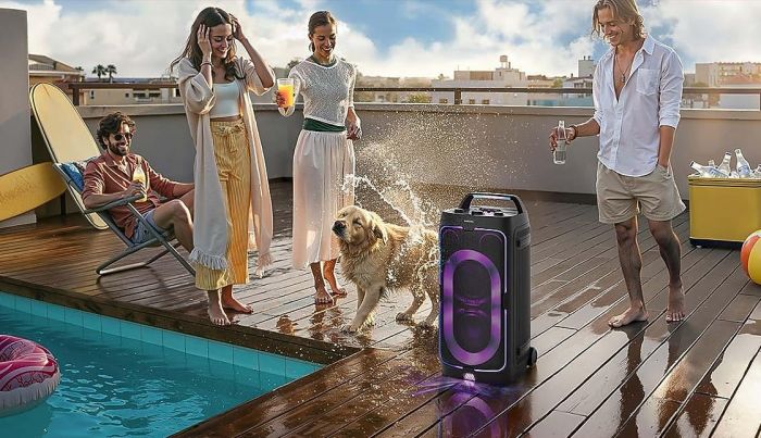 Акустична система Samsung MX-ST50F 240Вт, 2.0, BT, USB, 3.5 Mini Jack, IPX4, Party Lights+, SBC, AAC, чорний
