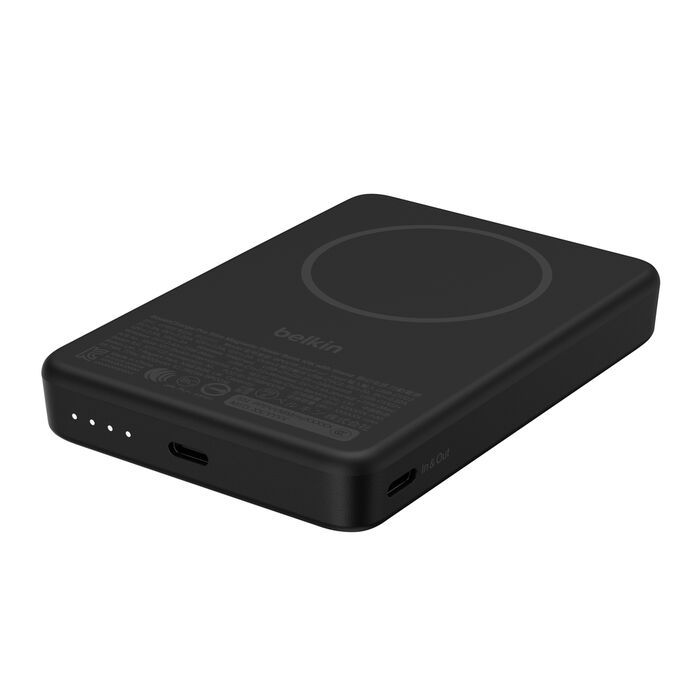 Акумулятор портативний літій-іонний Power Bank Belkin 10000мА·год, 30Вт PD/Qi2 15Вт, Magnetic Kickstand, чорний
