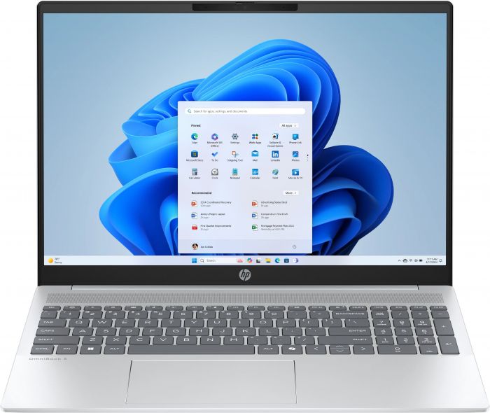 Ноутбук HP OmniBook 5 16-bc1003ua 16" 2K IPS AG, AMD R7-8840U, 16GB, F1024GB, UMA, Win11, сріблястий