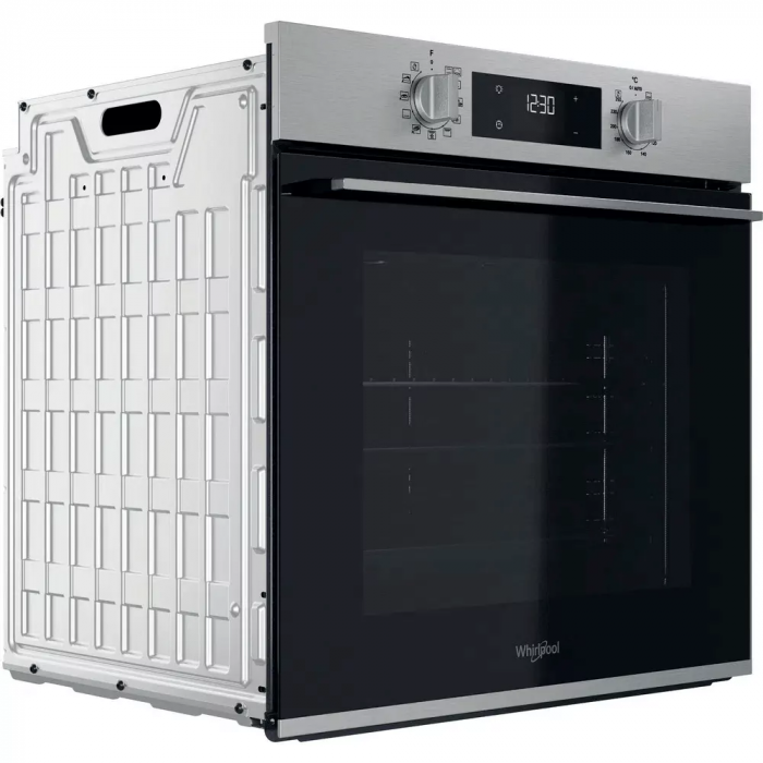 Духова шафа Whirlpool електрична, 71л, A+, дисплей, конвекція, телескопічні напрямні, нерж