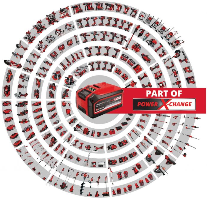Лампа акумуляторна Einhell GC-OL 18/1500 Li - Solo, PXC, 18В, 36 LED, 1500 лм, 7000 К, 3 режими яскравотсі, 0.45 кг (без АКБ і ЗП)