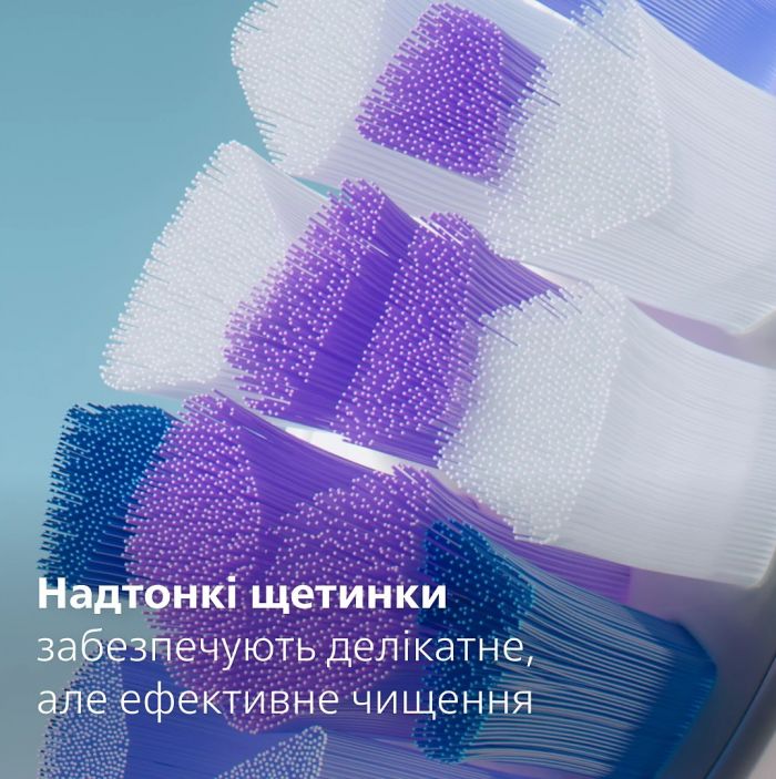 Щітка зубна електр. Philips, Sonicare 6100 Series, 62т. колив/хв, насадок-1, футляр, блакитний