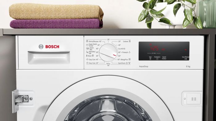 Пральна машина Bosch вбудовувана фронтальна, 8кг, 1200, C, 55см, дисплей, білий