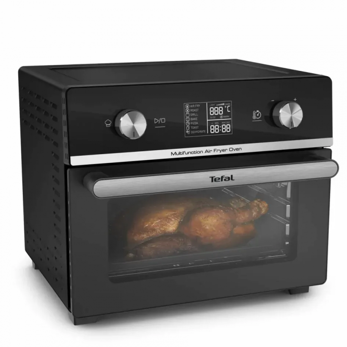 Мультипіч Tefal Easy Fry Oven Multifunctional, 1800Вт, механічне керув., 10 програм, пластик, чорний