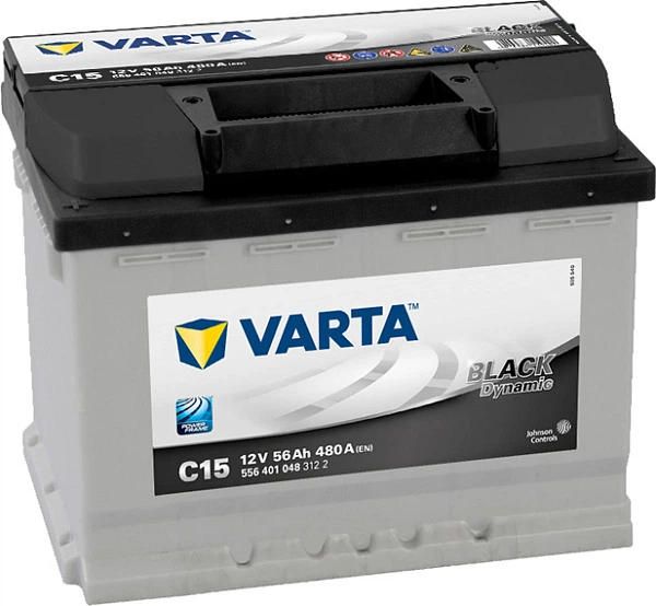 Акумулятор Varta Black Dynamic 12В 56Аг 480А L+ (556401BL) (556401048)