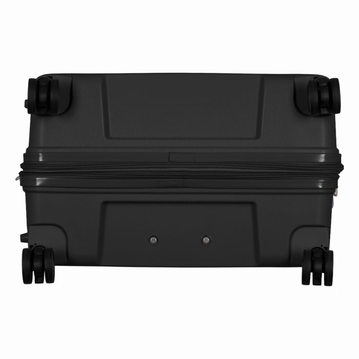 Валіза 2E, Aero, поліпропілен, велика, 99/119 л, TSA, 4 колеса, EXP, чорний