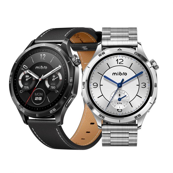 Смарт-годинник Mibro GT 46мм, 1.43", 466x466, AMOLED, BT 5.3, GPS, 5 ATM, сріблястий