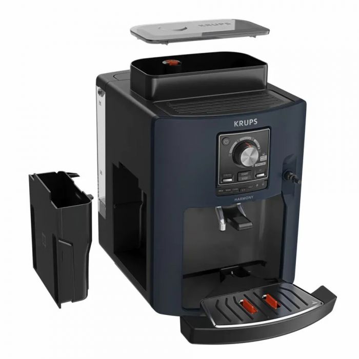 Кавомашина Krups Harmony Milk 1.7л, зерно, автомат.капучинатор, авторецептів - 5, синій