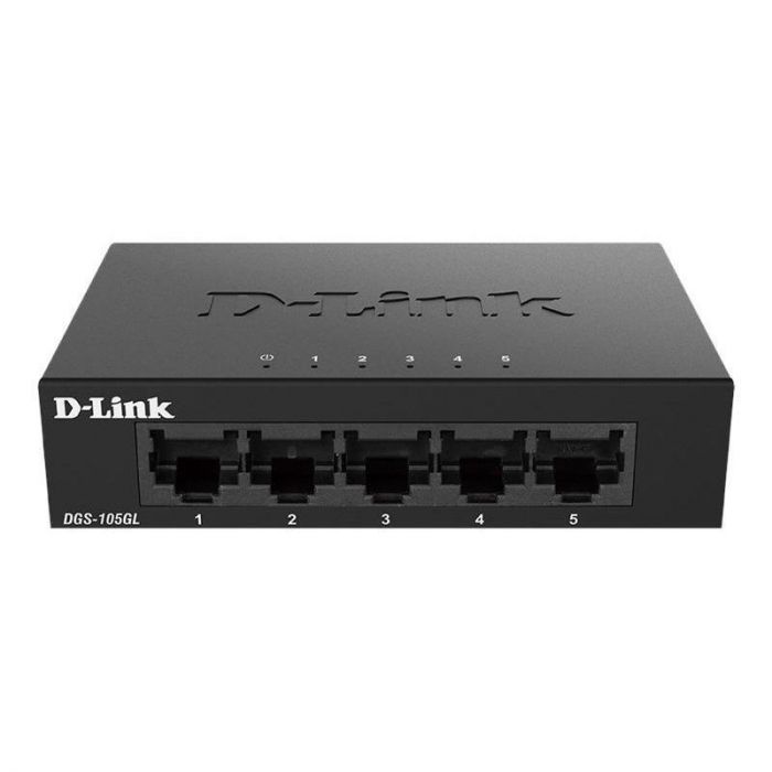 Комутатор D-Link DGS-105GL 5xGE, Некерований