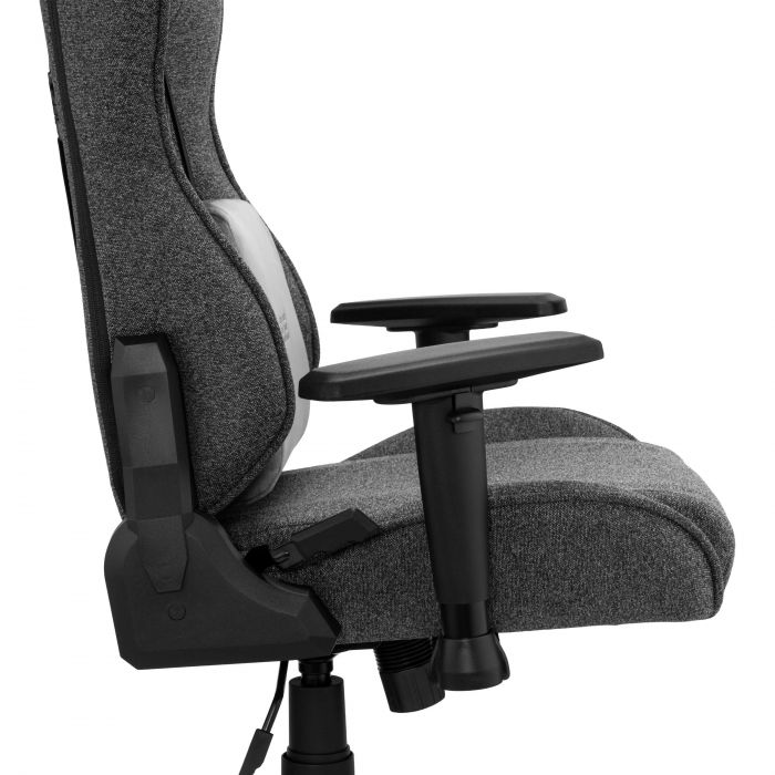 Крісло 2E GAMING BUSHIDO Lite, тканина, 2D-Armrests, сірий темний