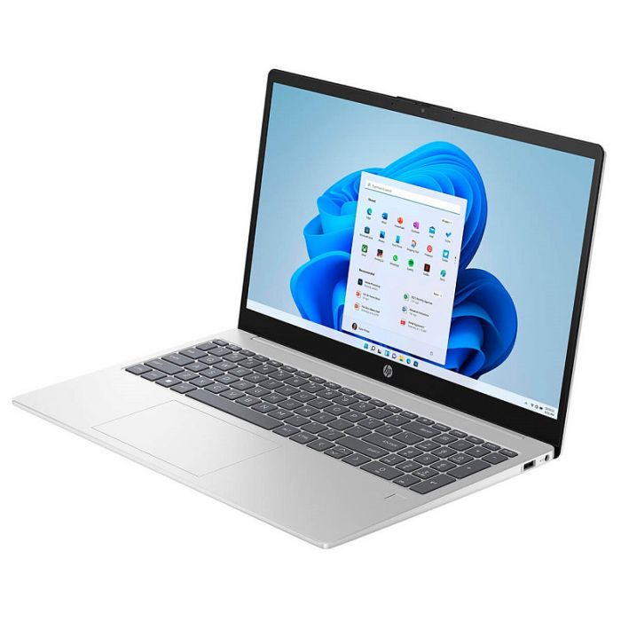 Ноутбук HP 15-fc0000ua 15.6" FHD IPS AG, AMD R5-7520U, 16GB, F1024GB, UMA, DOS, сріблястий