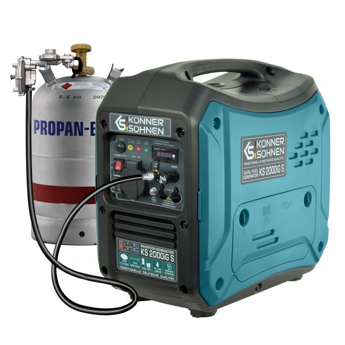 Генератор газобензиновий інверторний Konner&Sohnen KS 2000iG S LPG, 230В, 2.0кВт, ручний стартер, 19кг