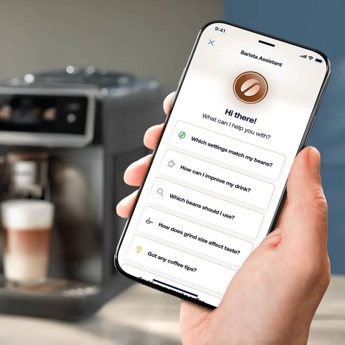 Кавомашина Philips Series 8000 Cafe Aromis, 1.9л, зерно+мелена, автомат.капуч, дисплей, авторецептів -54, чорний