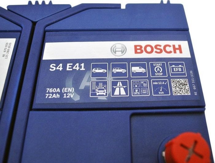 Акумулятор Bosch S4 12В 72А·год 760А R+ (0 092 S4E 410)