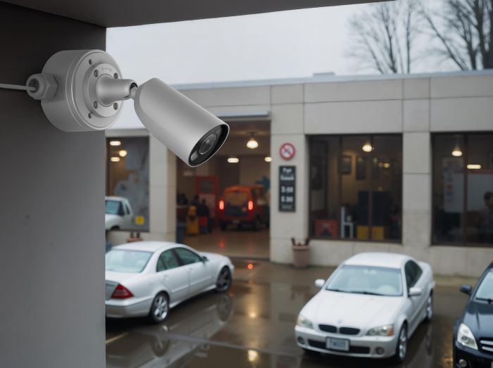 IP-Камера дротова Ajax BulletCam HL white, 5мп, 2.8мм, гібридне підсвічування IR 35м, білий Led 50м, Poe, True WDR, IP 65,  аудіо, кут огляду 100° до 110°, вулична, біла