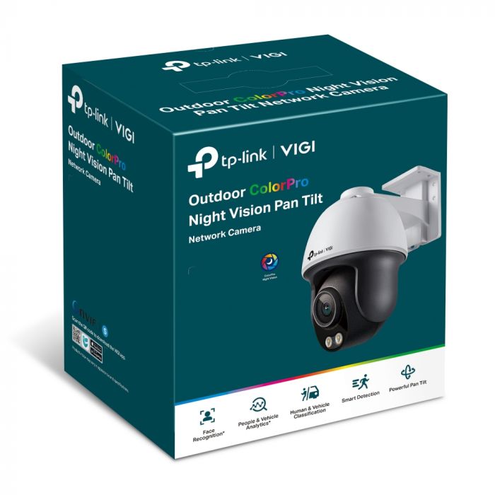 IP-Камера TP-LINK VIGI C540S-4, PoE, 4 Мп, 4 мм, H.265+, IP66, поворотна, кольорове нічне бачення, зовнішня