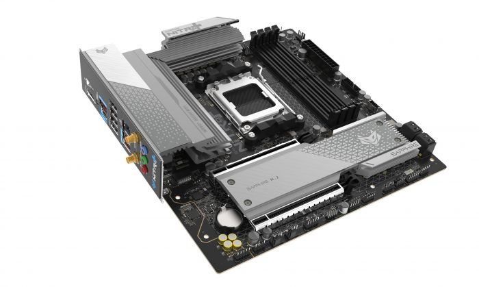 Материнcька плата SAPPHIRE NITRO+ B850M WIFI sAM5 B850 4xDDR5 M.2 HDMI DP WiFi BT mATX