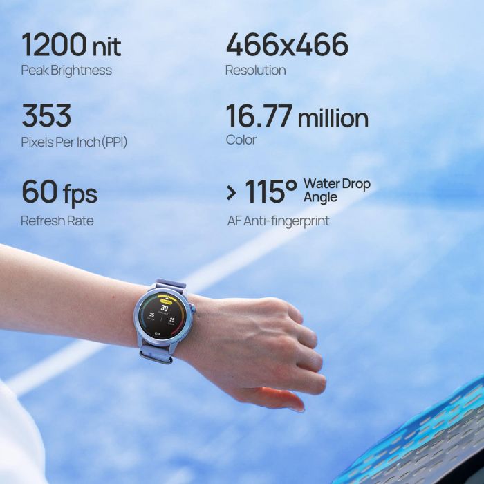 Смарт-годинник Mibro GS Active 2 46мм, 1.32", 466x466, AMOLED, BT 5.3, GPS, 5 ATM, ліловий