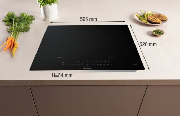 Варильна поверхня Gorenje індукційна, 60см, PowerBoost, SliderTouch, збільшена площа приготування, чорний