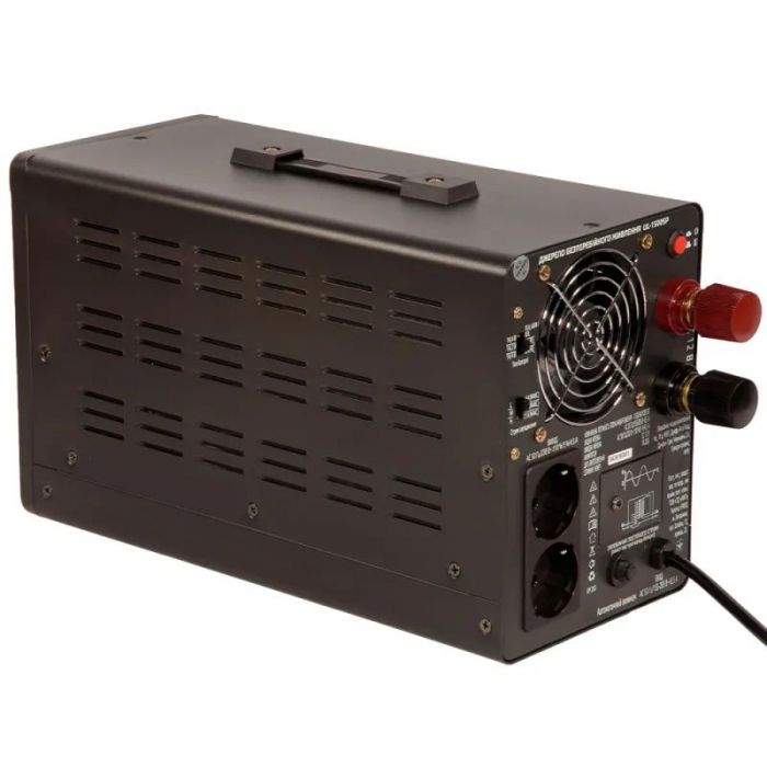 Джерело безперебійного живлення Vitals UL-1500sp, 1500VA/1000W, LCD, 2xSchuko,  на зовнішні АКБ 12В