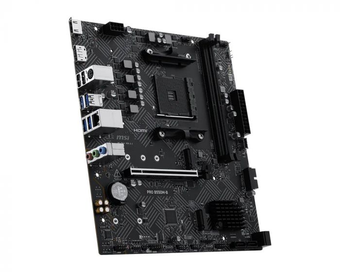 Материнcька плата MSI PRO B550M-B sAM4 B550 2xDDR4 HDMI DP mATX