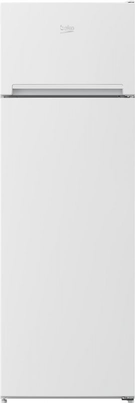 Холодильник Beko з верxн. мороз., 161x57x54, xолод.відд.-204л, мороз.відд.-46л, 2дв., E, ST, білий