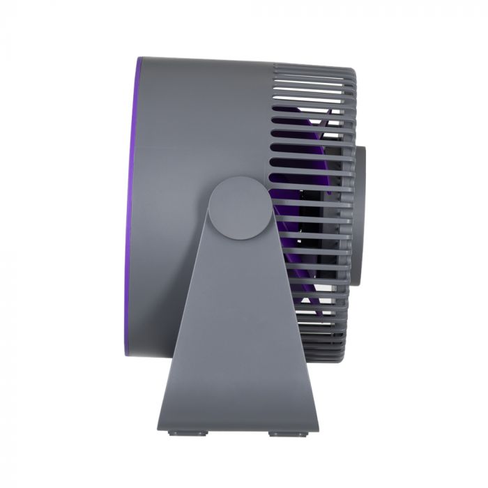 Вентилятор ARDESTO OneBreeze FT-M55GR настільний/настінний, 14см, акумулятор, USB-A Type-C, сірий