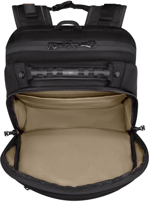 Wenger Icons Backpack, Legacy Black Series, 16" Laptop Backpack, Black