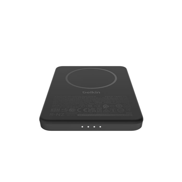 Акумулятор портативний літій-іонний Power Bank Belkin 5000мА·год, Slim Magnetic, чорний