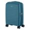 Валіза 2E, Aero, поліпропілен, мала, 35/44 л, TSA, 4 колеса, EXP, синій