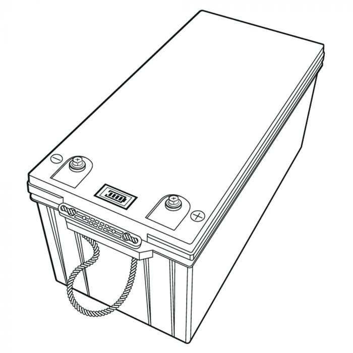 Батарея акумуляторна Vitals ALFP-12200abd 12В 200А·год 2560Вт·год LiFePO4 19.8кг