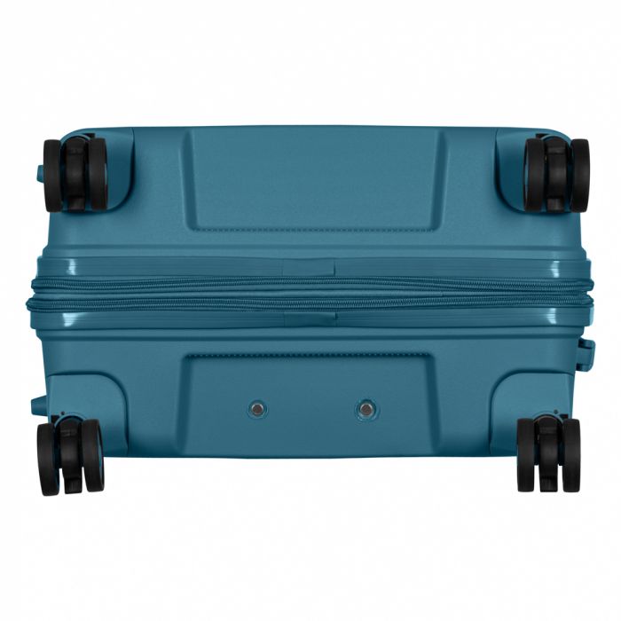 Валіза 2E, Aero, поліпропілен, середня, 63/78 л, TSA, 4 колеса, EXP, синій