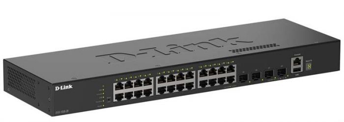 Комутатор D-Link DGS-1530-28 24xGE, 2xSFP+ Керований. L3