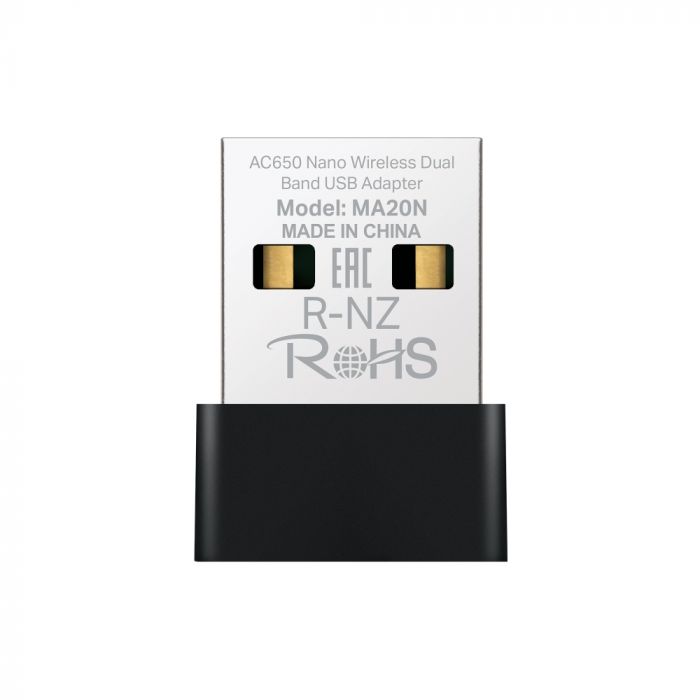 Адаптер WiFi MERCUSYS MA20 AC650, USB