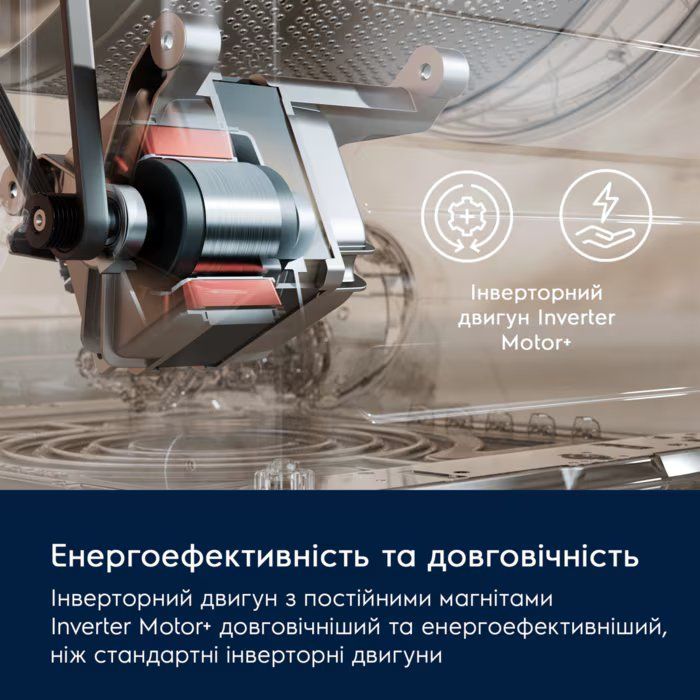 Пральна машина Electrolux фронтальна, 6кг, 1000, A, 41см, дисплей, інвертор, сріблястий темний