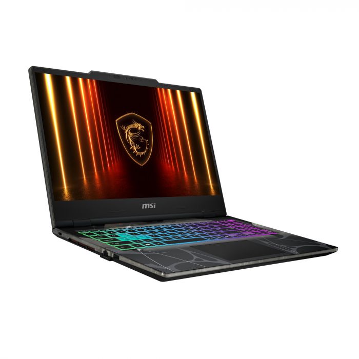 Ноутбук MSI Cyborg 15 B2RWEKG-420XUA 15.6" FHD, Intel Core 7 240H, 16GB, F1TB, NVD5050-8, DOS, Напівпрозорий чорний