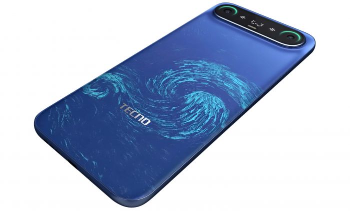 Смартфон TECNO Camon Slim (CN6c) 6.78" 8/128ГБ, 2SIM, 5600мА•год, Van Gogh Blue