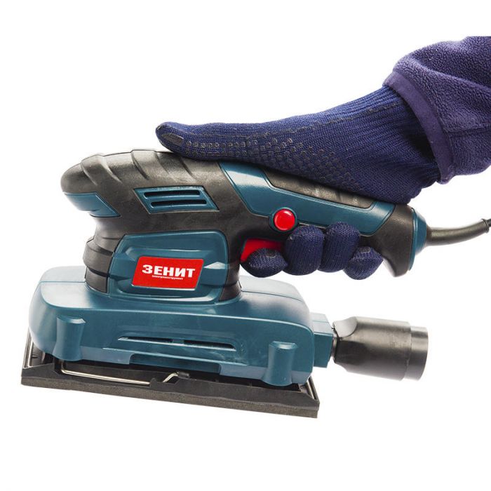 Шліфмашина вібраційна Зеніт ЗВШ-3790 370Вт платформа 90х187 11500кол/хв 1.4кг