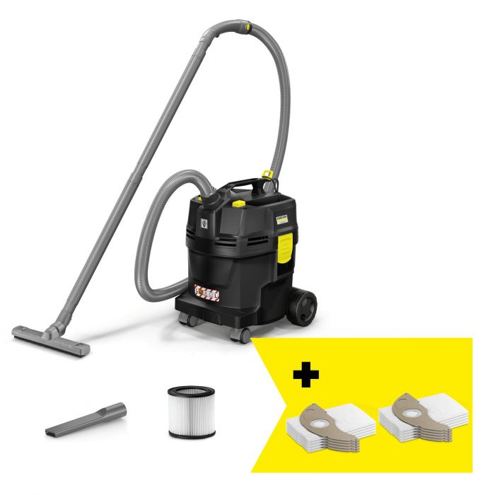 Пилосос професійний Karcher Go!Further NT 22/1 Ap L Re!Plast 1300Вт 249мБар контейнер 22л вологе/сухе прибирання  5.7кг